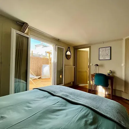 Appart Cosy 4 Pers Avec Terrasse Vue Sur Les Toits * Parigi