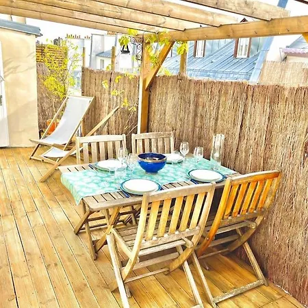 Appart Cosy 4 Pers Avec Terrasse Vue Sur Les Toits * Parigi